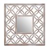 Actora Lattice Frame Wall Mirror In Antique White