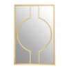 Farota Deco Wall Mirror In Champagne