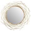 Farota Spiral Wall Mirror In Champagne