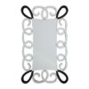 Witoka Scroll Design Wall Mirror In Black And Silver