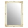 Zelman Wall Bedroom Mirror In Bone White Frame