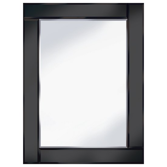 Bevelled Black 60×80 Rectangle Wall Mirror - DecorativeWallMirrors.co.uk