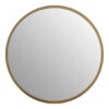 Athens Large Round Wall Bedroom Mirror In Gold Frame