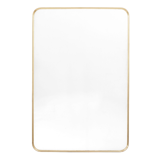 Hasselt Small Wall Mirror In Gold Aluminium Frame