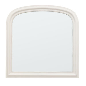 Salta Overmantle Wall Mirror In Stone Wooden Frame