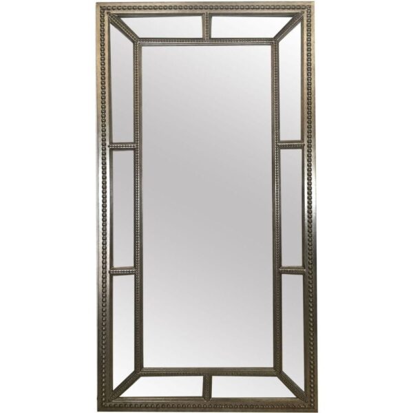 Arthur Leaner Bedroom Wall Mirror In Silver Frame