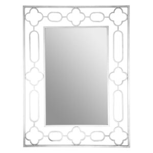 Cascade Wall Bedroom Mirror In Silver Frame