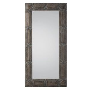 Celina Leaner Floor Mirror In Natural Wooden Frame