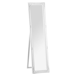 Chacota Floor Standing Cheval Mirror In Vintage White Frame