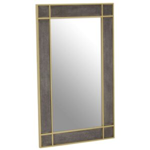 Daqing Rectangular Wall Mirror With Shagreen Effect Frame