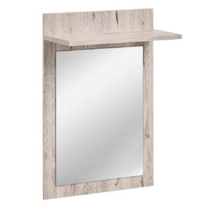 Deland Wooden Hallway Wall Mirror With 1 Mirror In Wellington Oak