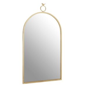 Farota Bird Top Design Wall Mirror In Champagne Frame