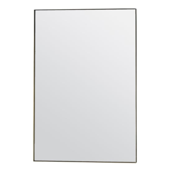 Hurstan Small Rectangular Wall Mirror In Champagne Frame