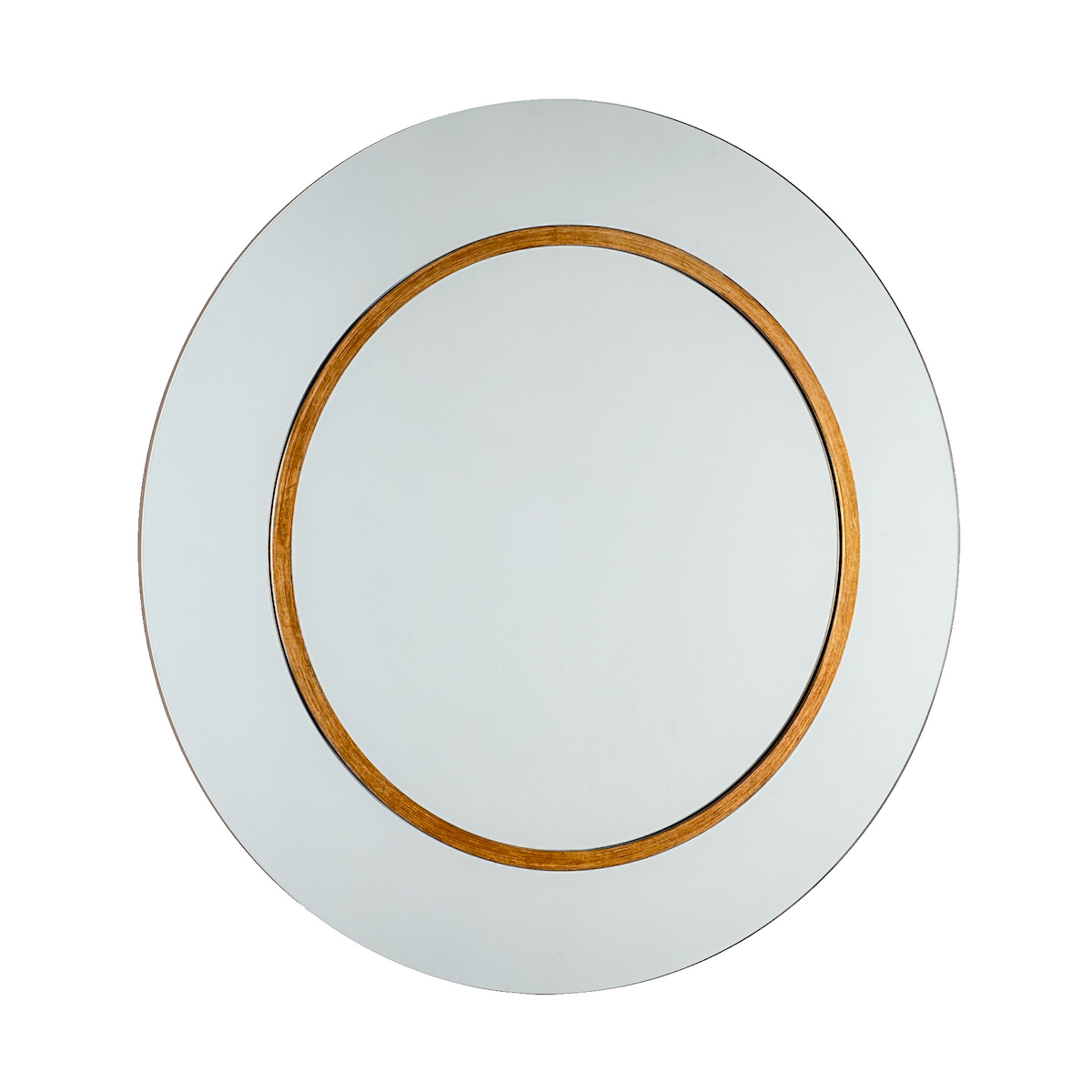 Laura Ashley Maya Round Mirror With Mottled Bronze Band