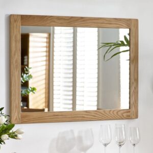 Macon Bedroom Wall Mirror In Oak Frame