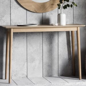 Manistee Wooden Rectangular Console Table In Oak