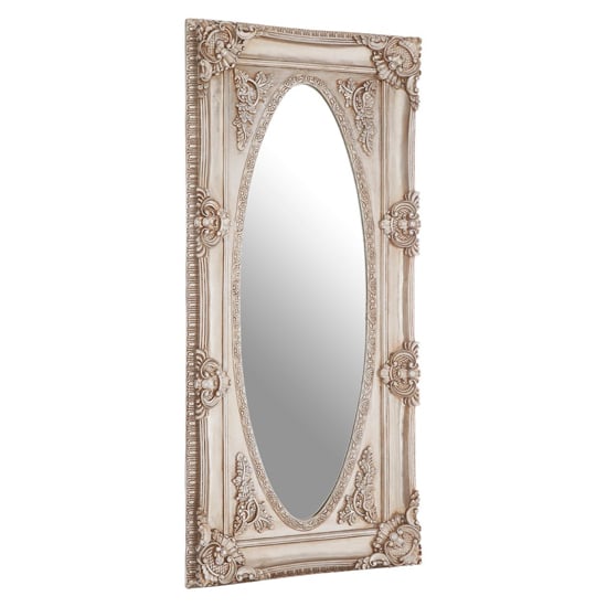 Marseilles Wall Bedroom Mirror In Champagne Oval Frame