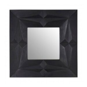 Sabara Square Wall Bedroom Mirror In Black Frame