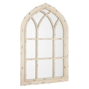 Sake Window Design Wall Bedroom Mirror In Chinese Oak Frame