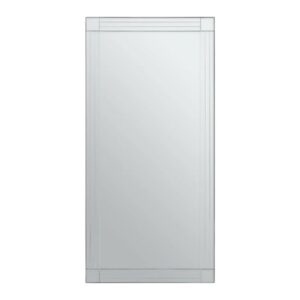 Sanford Rectangular Wall Mirror With Linear Detail