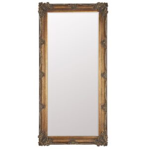 Wickford Large Rectangular Leaner Floor Mirror In Gold