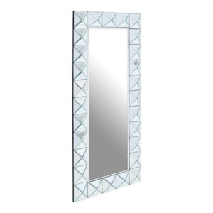 Yaiza Wall Mirror Rectangular With Pyramid Edged Frame